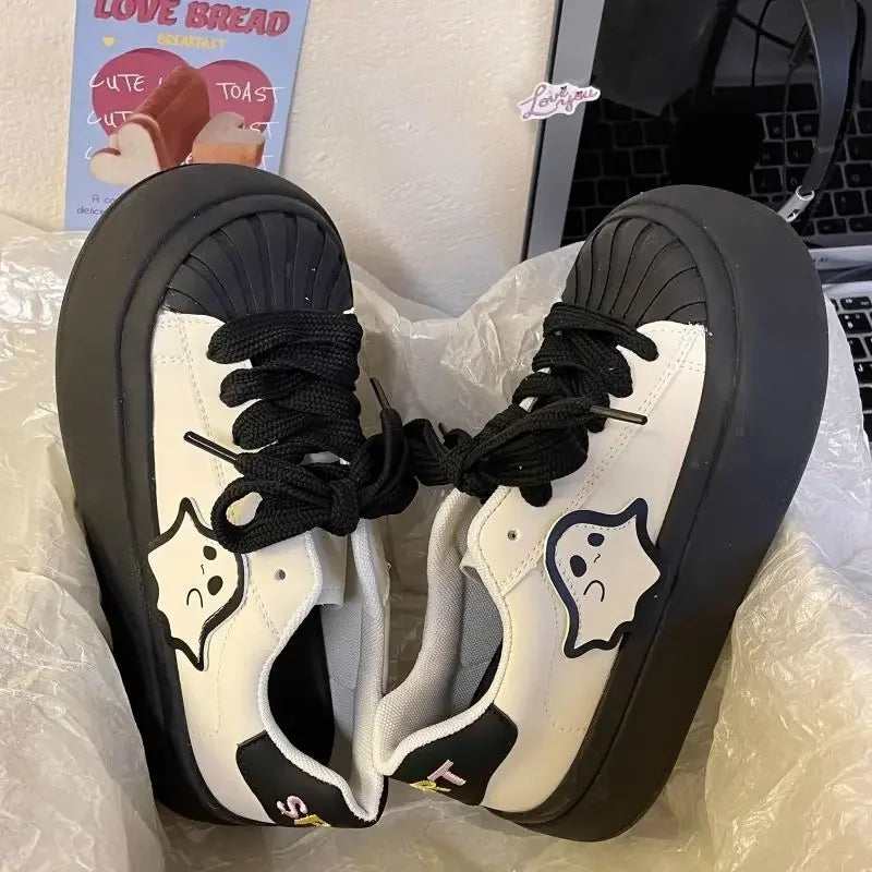 Shoes for Women High on Platform Round Toe Woman Footwear Trends 2025 Comfortable and Elegant Walking Aesthetic Vulcanized Shoe TAVEN System LLC