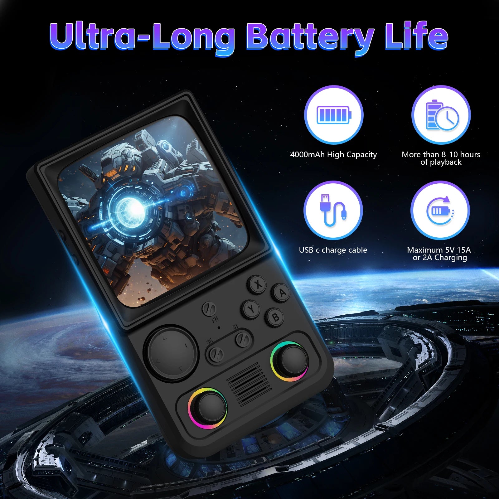 AISLPC R36T MAX Handheld Game Console 64/128G 4.0" IPS Screen 22000+Games 5G Portable Pocket Game Player TAVEN System LLC
