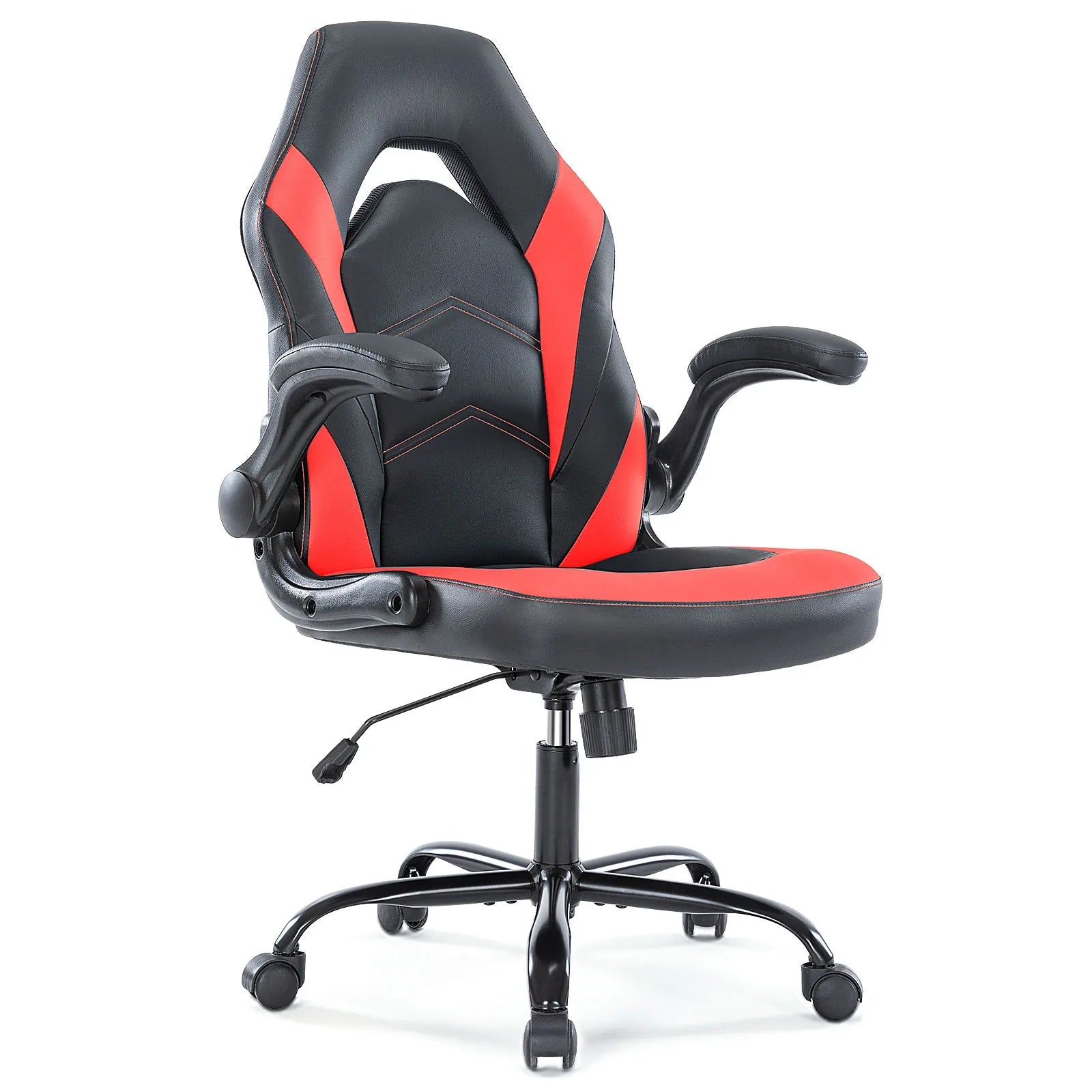 JHK Ergonomic PU Leather Gaming Office Chair with Flip-Up Arms TAVEN System LLC