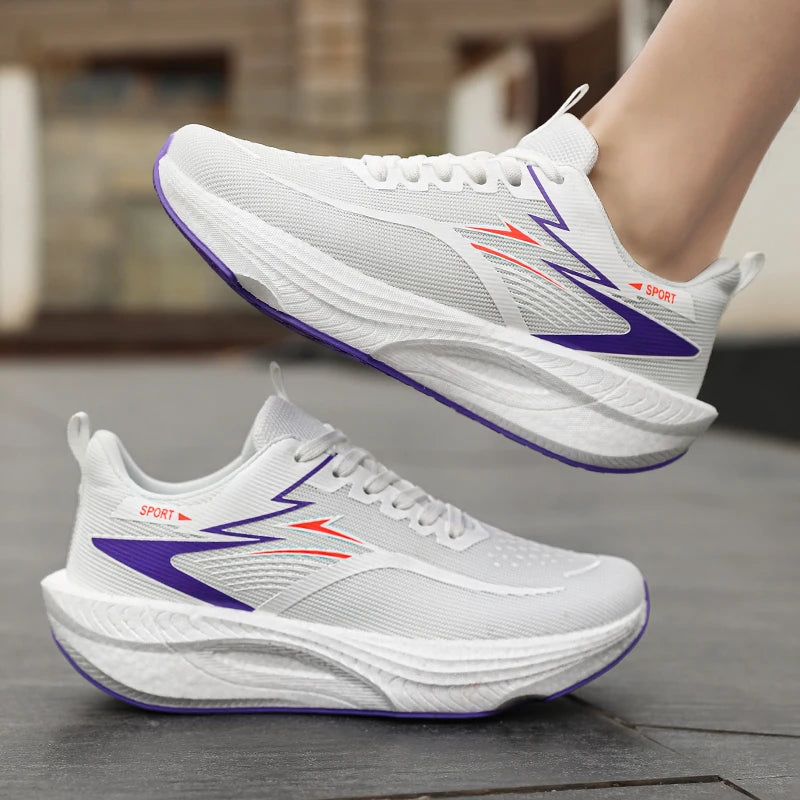 Men Carbon Plate Running Shoes Air Cushion Breathable Sneakers TAVEN System LLC
