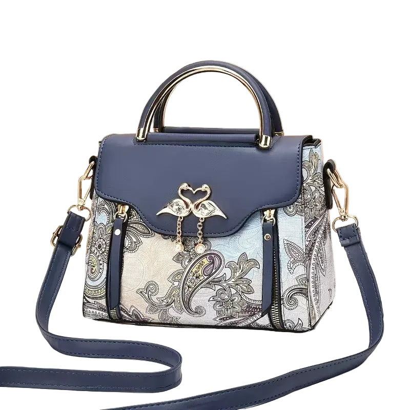 Women Printed PU Leather Shoulder Bag Crossbody Satchel Handbag TAVEN System LLC