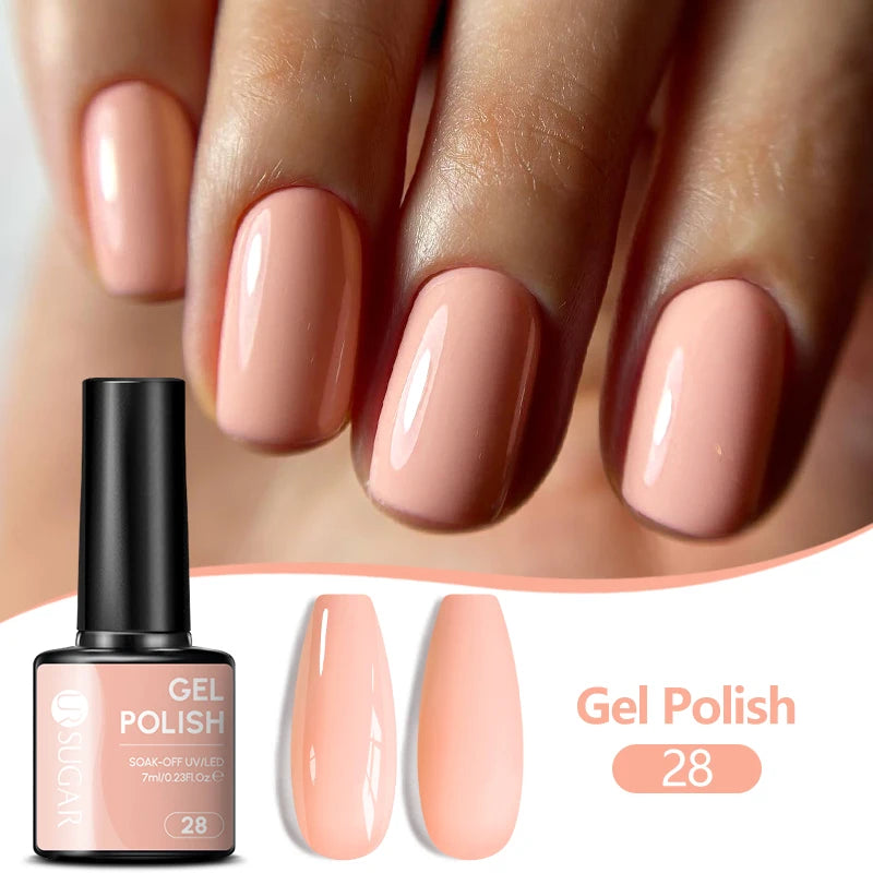 UR SUGAR 7ML Nail Gel Fresh Macaron 107 Colors All For Manicure Semi Permanent Soak Off LED UV Long-Lasting Nail Art Varnish TAVEN System LLC
