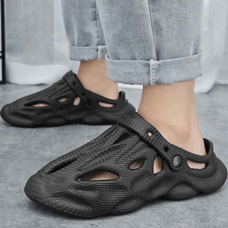 Comwarm Men's Summer Slippers Fashion Outdoor Lightweight Beach Sandals New Soft Sole Breathable Slides Casual House Flip Flops TAVEN System LLC