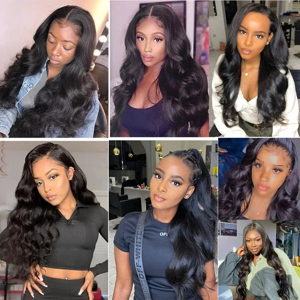 Body Wave Clip In Brazilian Virgin Human Hair Extensions
