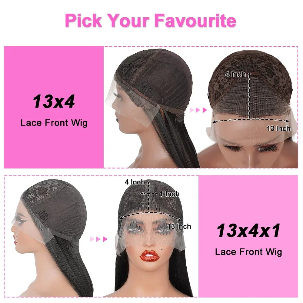 Enivuoso chocolate brown straight lace front wig