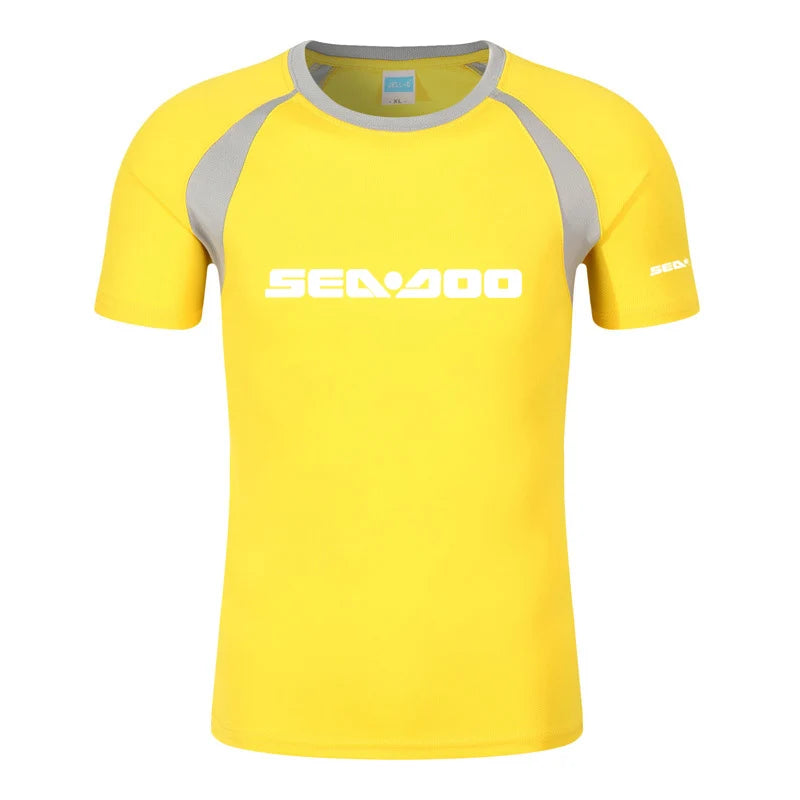 Men Sea Doo Printed Raglan T-Shirt Summer Cotton Streetwear TAVEN System LLC