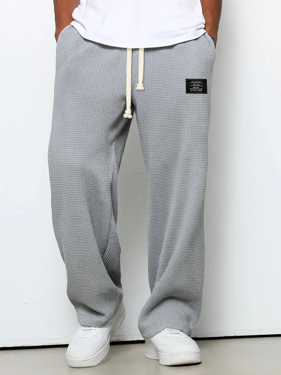 Men Straight Leg Sweatpants Elastic Waist Casual Sports Jogger TAVEN System LLC