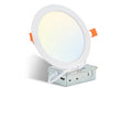 12-Piece Set of Shell-Less Led Ceiling Lights, Dimmable Recessed Downlights with Junction Box, 3000K-5000K Adjustable Color Temperature White Light TAVEN System LLC
