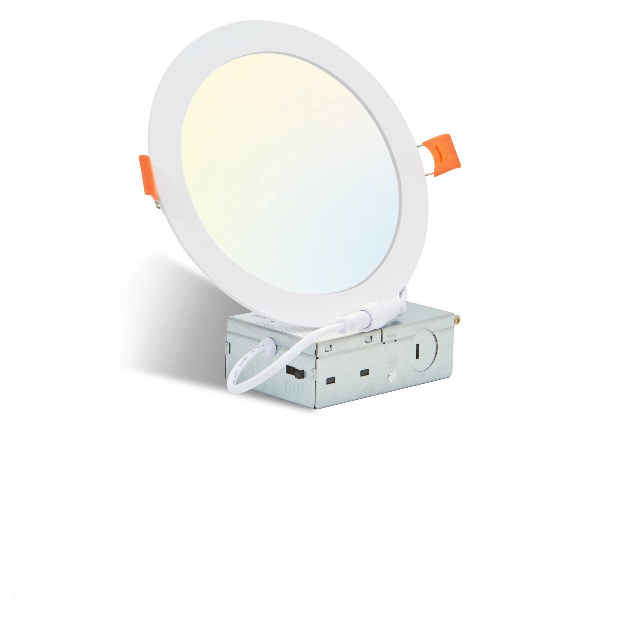 12-Piece Set of Shell-Less Led Ceiling Lights, Dimmable Recessed Downlights with Junction Box, 3000K-5000K Adjustable Color Temperature White Light TAVEN System LLC