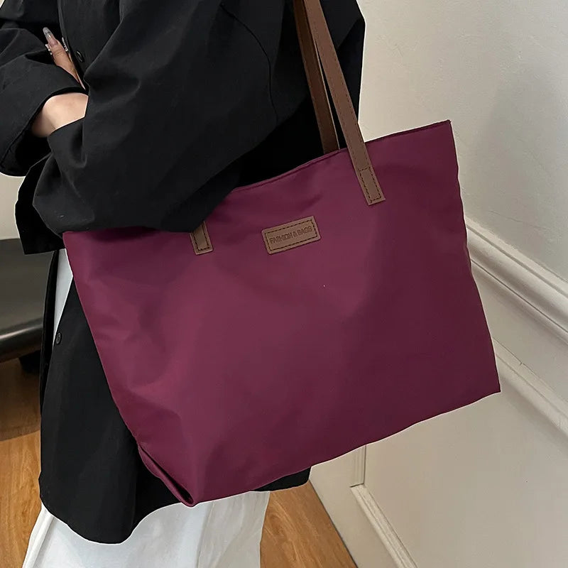 Women Oxford Cloth Waterproof Shoulder Tote Bag Large Capacity