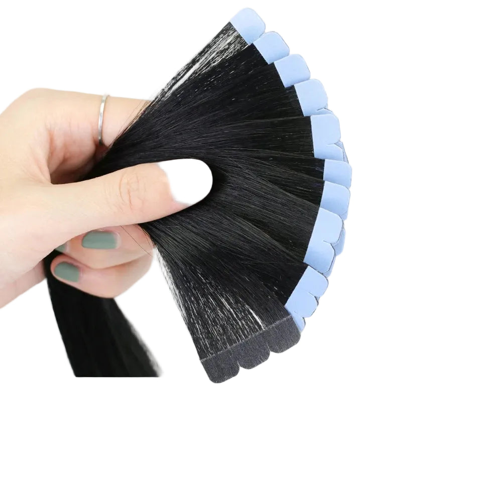 Mini Tape In Human Hair Extensions Invisible