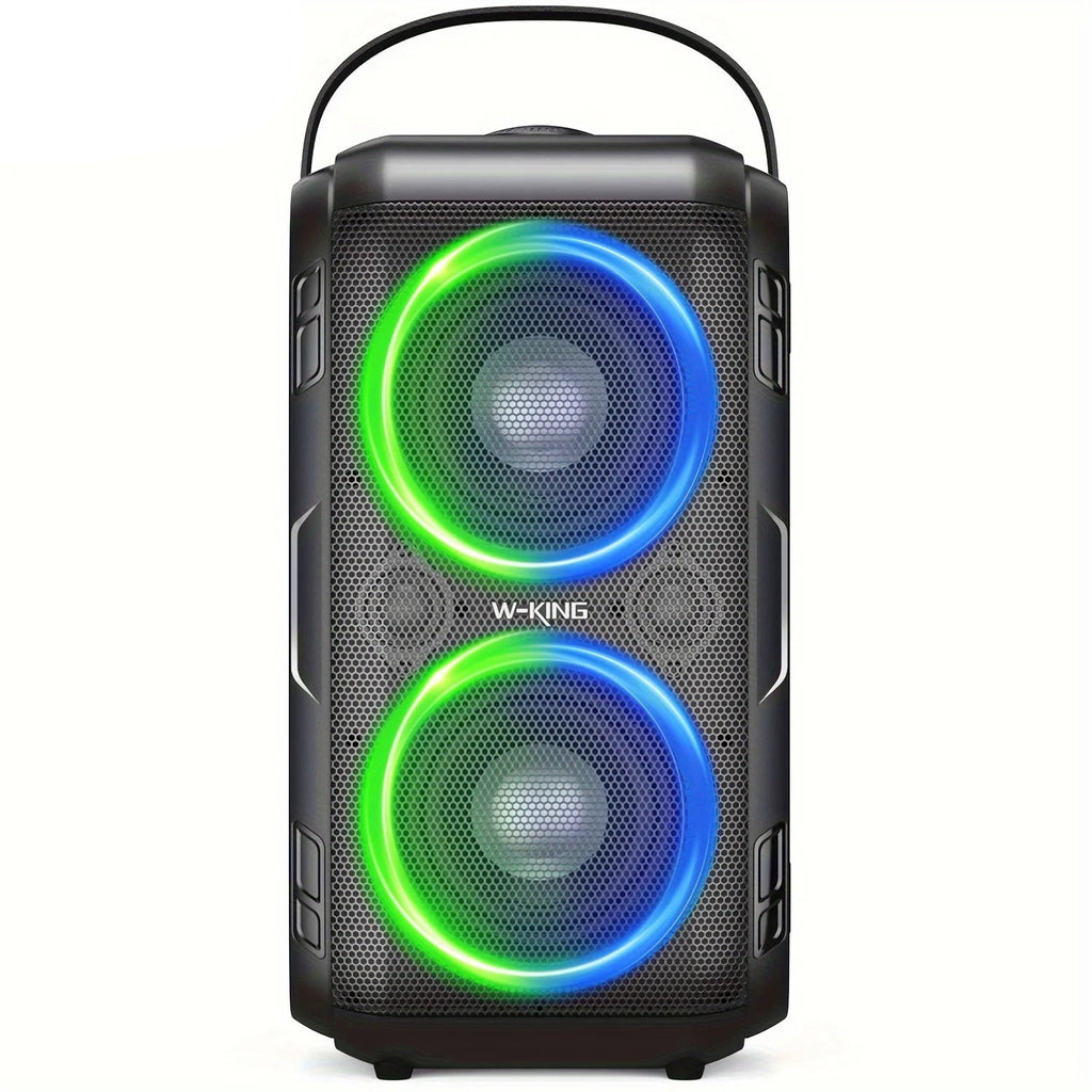 W-KING T9-2 80W RMS Party Portable Speakers Bluetooth Wireless Boombox with 4 Drivers (2*4.04'' Woofer), Huge 105dB Sound Large Party Box TAVEN System LLC