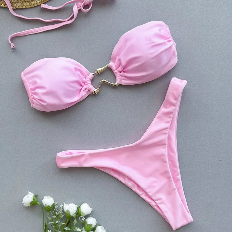 Summer Sexy Bikinis Swimsuits Women Swimwear Push Up Female Beach Swim Wear Bathing Suits Brazilian Bikini Set Pool Bather 2026 TAVEN System LLC