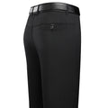 Mens Trousers Business Casual Pants Summer Autumn Dress Straight Pants Elastic Black Grey Loose Formal Pants - TAVEN System LLC