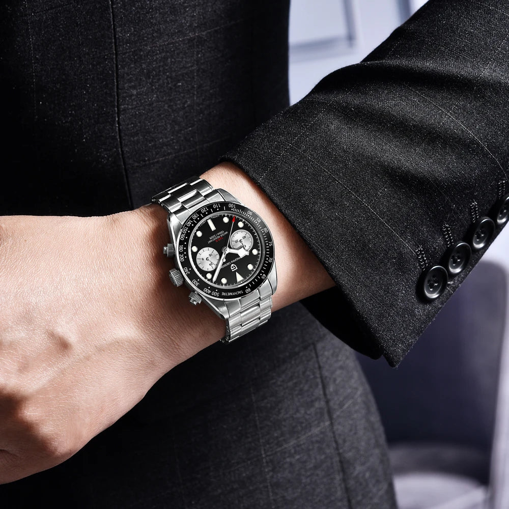 2026 New PAGANI DESIGN Panda Men's Watches Luxury Quartz Chronograph Waterproof AR Sapphire Mirror Sports Watch For Men Luminous - TAVEN System LLC