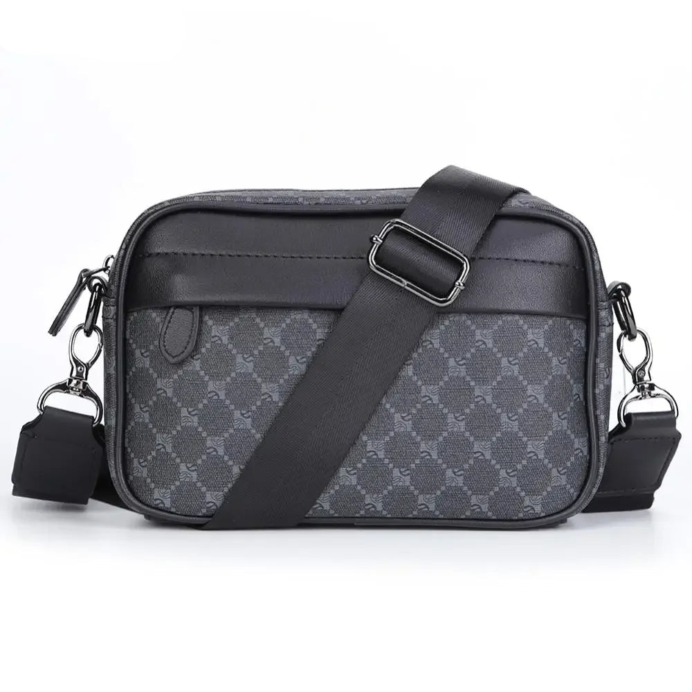 Men PU Leather Business Shoulder Bag Crossbody Messenger Bag TAVEN System LLC