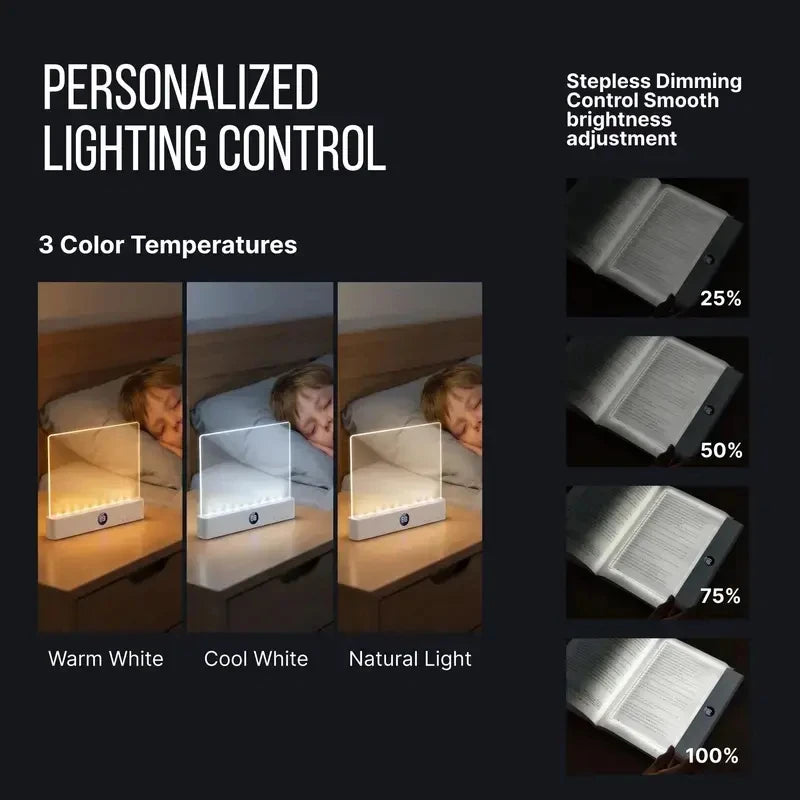 Book Light, Rechargeable Clear LED Flat Reading Lightwith Timer & Dimmable Brightness, Full Page Panel Lampfor Reading in Bed at Night, Funny Unique Gift forReaders Book Lovers, junko stickers TAVEN System LLC