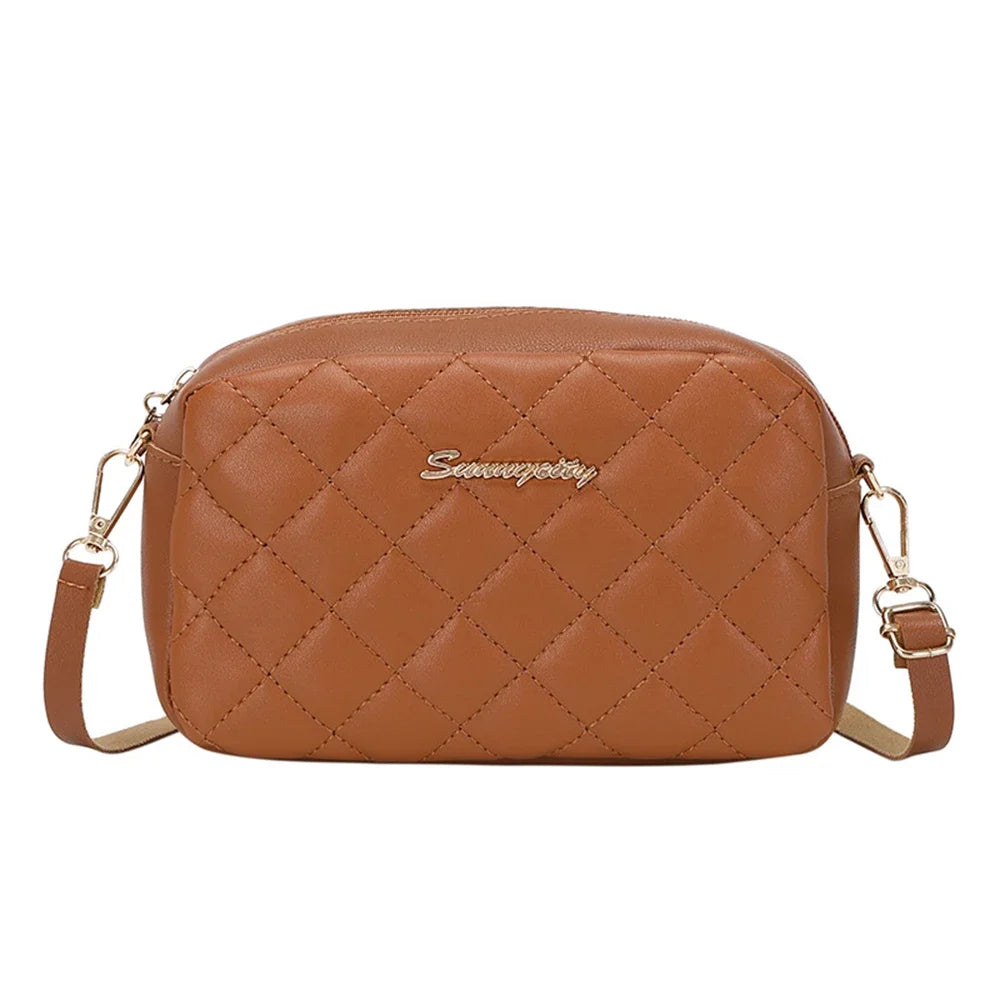 2026 tassel women's small crossbody bag trend diamond grid embroidery camera women's shoulder bag fashion chain crossbody bag TAVEN System LLC