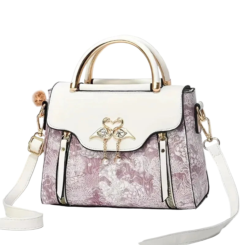 Women Printed PU Leather Shoulder Bag Crossbody Satchel Handbag TAVEN System LLC
