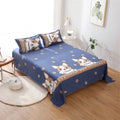 Queen Size Bed Sheet Single Soft Brushed Cotton Bedding Rustic Design All Seasons Breathable 1.6m Double Bed Sheet TAVEN System LLC