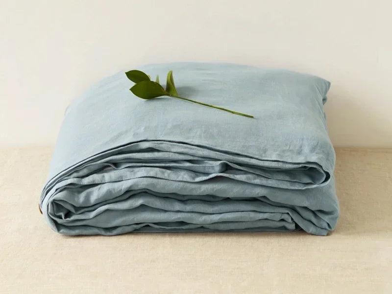Pure Linen Bed Sheets 100% Stone Washed French Linen Solid Color Breathable and Durable for Hot Sleepers 1 PC Flat Sheet TAVEN System LLC