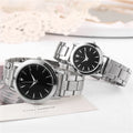 2PCS Couple's Watches Men Business Watch Fashion Analog Women Quartz Watch (Without Box) - TAVEN System LLC
