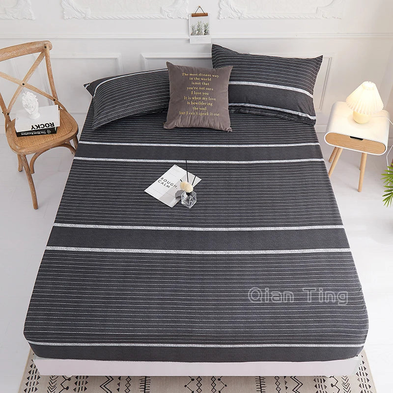 1 piece of bed sheet for bedroom 100%Polyeste Elastic Band Around bedding Fitted Sheet Only (excluding pillowcases) TAVEN System LLC