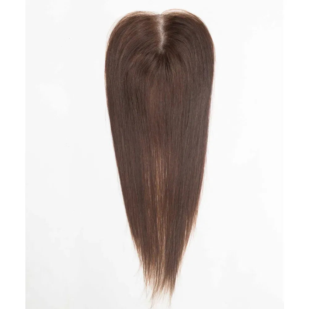 Toupee Color: 1820#, Toupee Size: 5x7, Toupee Design: free, Toupee Density: 120%, Length: 16 inches - 5.5X6inch Mono Base Brazilian Remy Human Hair Topper 12"-18" Double Pu Around Thick Invisible Mono Topper for Women Hairpieces Taven
