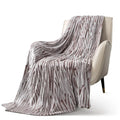 Black White Zebra Flannel Fleece Throw Blanket - Fuzzy Soft Lightweight, Warm Cozy for Couch & Bed TAVEN System LLC