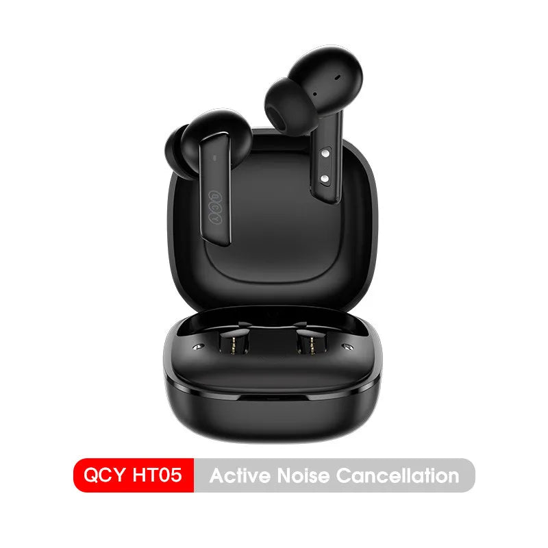 QCY HT05 ANC Wireless Earphone 40dB Noise Cancelling Bluetooth 5.2 Headphone 6 Mic ENC HD Call TWS Earbuds Transparency Mode TAVEN System LLC
