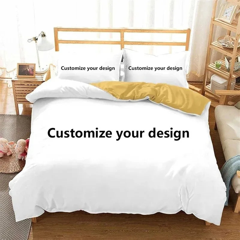 New Custom Bedding Set Customized 3D Printed Duvet Cover Sets with Pillowcase Twin Full Queen King Size POD Dropshipping TAVEN System LLC