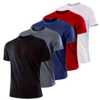 5 Pack Men's Quick Dry Sports T-Shirts Lightweight Gym Tops TAVEN System LLC