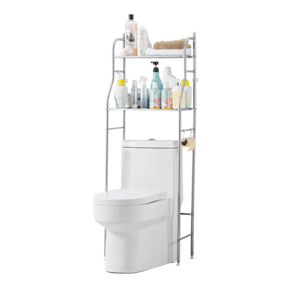 Over Toilet Storage Shelf,2/3-Tier Freestanding Over The Toilet Storage,Metal Bathroom Shelves with Paper Holder and Removable TAVEN System LLC