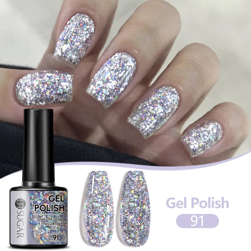 UR SUGAR 7ML Nail Gel Fresh Macaron 107 Colors All For Manicure Semi Permanent Soak Off LED UV Long-Lasting Nail Art Varnish TAVEN System LLC