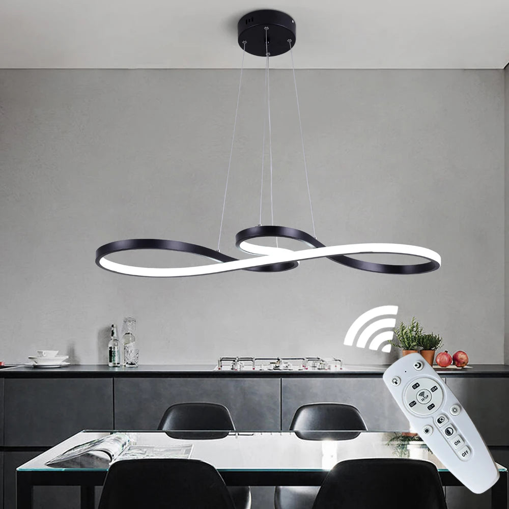 Nordic Led Pendant Light Decorative Led Ceiling Lamps Art Design Minimalist Dining Room Hanging Light Fixture Indoor Lighting TAVEN System LLC