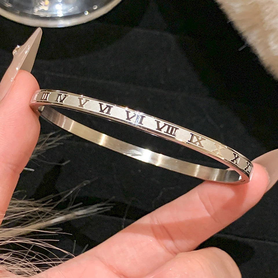 ZAKOL 5/1pcs Sparkling Zirconia Inlaid Stainless Steel Bracelet Set for Women Stackable Bangles Fashion Non Fading Jewelry Gift TAVEN System LLC