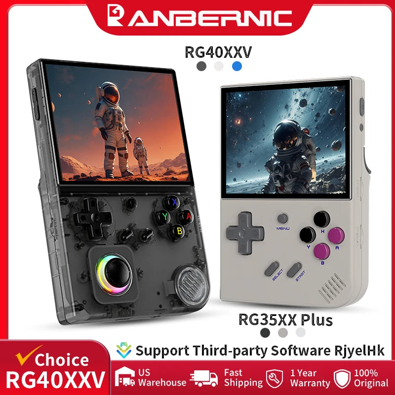 ANBERNIC RG40XXV & RG35XX Plus Retro Handheld Game Console 640*480 IPS Screen Linux 64-bit 5000Games Support WIFI,Bluetooth,HDMI TAVEN System LLC