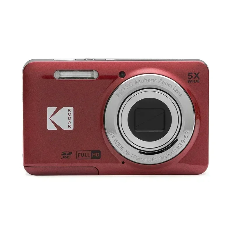 KODAK PIXPRO FZ55-RD 16MP Digital Camera 5X Optical Zoom 28mm Wide Angle 1080P Full HD Video 2.7" LCD Vlogging Camera TAVEN System LLC