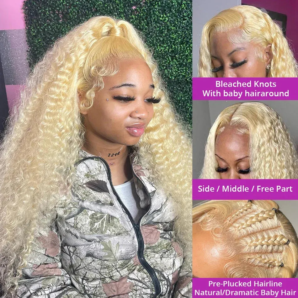 Color: 4/27HL, Stretched Length: 36inches, Density: 180%, Ships From: CHINA - 613 Hd Lace Frontal Wig 13X6 Blonde Lace Front Wig Human Hair 13X4 Curly Lace Front Human Hair Wig Hd Lace Wig 13X6 Human Hair Taven