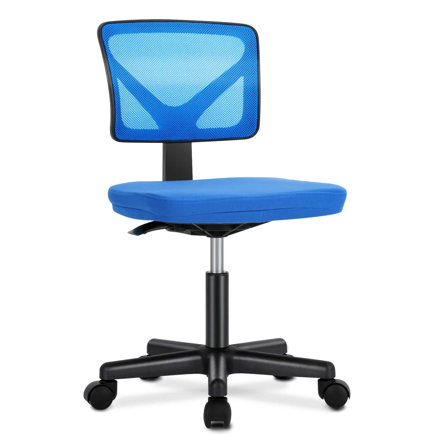 JHK Armless Mesh Office Chair with Lumbar Support and Wheels TAVEN System LLC