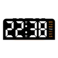 7'' LED Digital Alarm Clock Table Clock Three-Level Adjustable Brightness Dimmer/Dual Alarm/Temp/Date/Night Light for Bedrooms