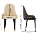 LUVODI Modern Luxury Microfiber Leather Dining Chairs Set TAVEN System LLC