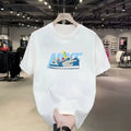 Summer 2026 Hot Men's Short Sleeve T-shirt Round Neck Black Youth Loose Fashion Top TAVEN System LLC