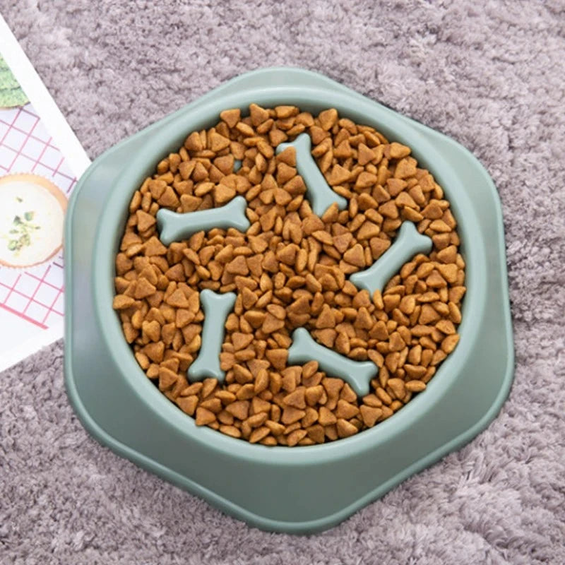 Pet Slow Food Bowl Anti-choking Feeder PP Plastic Dish Bowl Home Dog Eating Plate Anti-gulping Feeding Supplies TAVEN System LLC