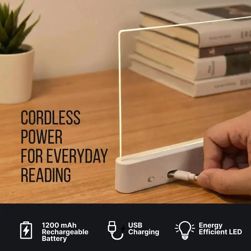 Book Light, Rechargeable Clear LED Flat Reading Lightwith Timer & Dimmable Brightness, Full Page Panel Lampfor Reading in Bed at Night, Funny Unique Gift forReaders Book Lovers, junko stickers TAVEN System LLC