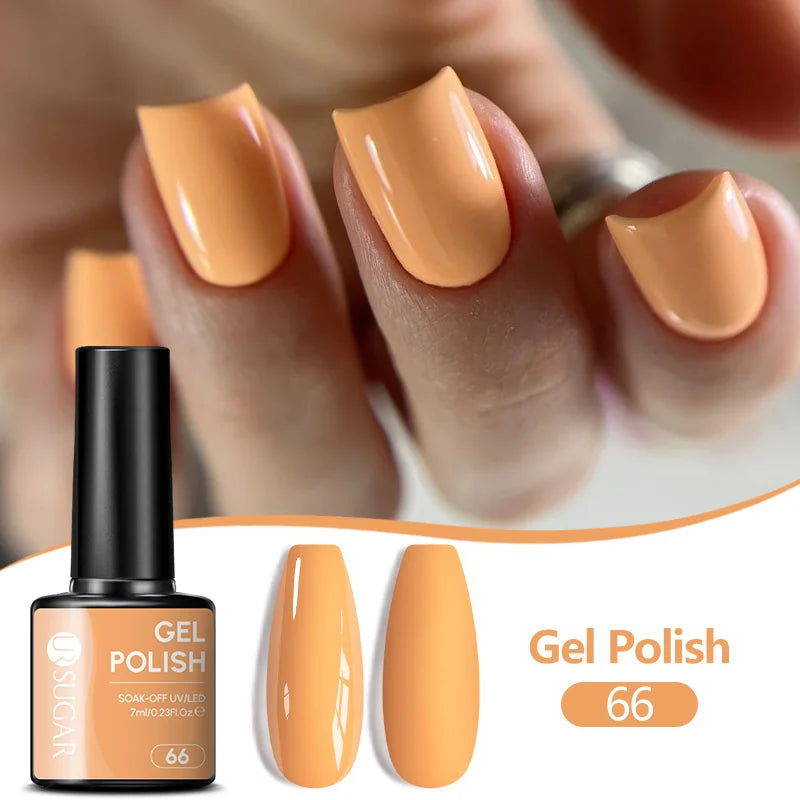 UR SUGAR 7ML Nail Gel Fresh Macaron 107 Colors All For Manicure Semi Permanent Soak Off LED UV Long-Lasting Nail Art Varnish TAVEN System LLC