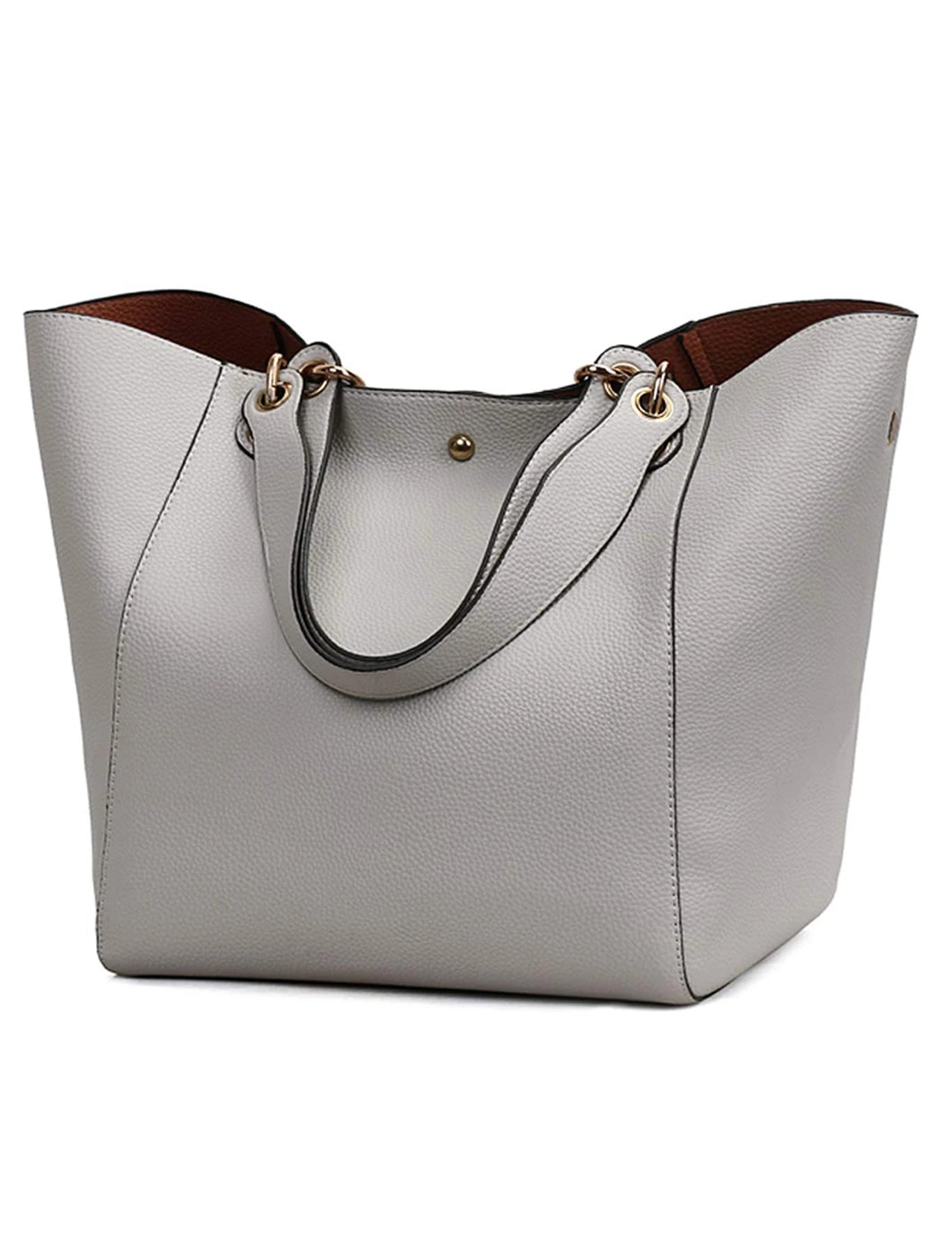 Women PU Leather Large Tote Bag Waterproof Shoulder Work Handbag TAVEN System LLC