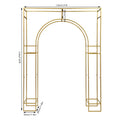5.9x7.9inch Gold Wedding Arches for Ceremony Square Metal Balloon Arch Stand Garden Arbor Frame for Birthday Party Decoration TAVEN System LLC