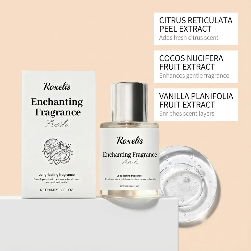 Roxelis Citrus Floral Happy Time Fragrance Natural Fresh Romantic Mild Elegant Portable Scent For Daily Outings