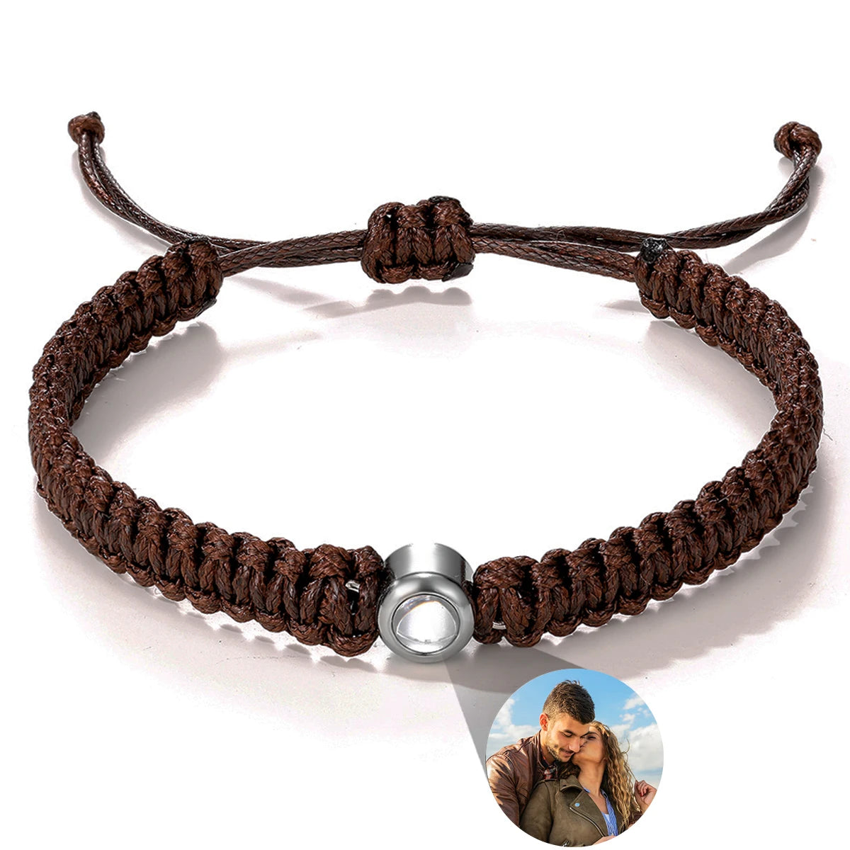 Customized Bracelet With Picture Inside Projection Bracelet For Women Men Family Pet Couple Memorial Anniversary Jewelry Gift TAVEN System LLC